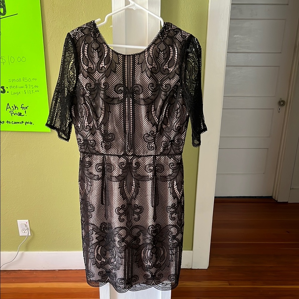 Elegant Black Lace Dress